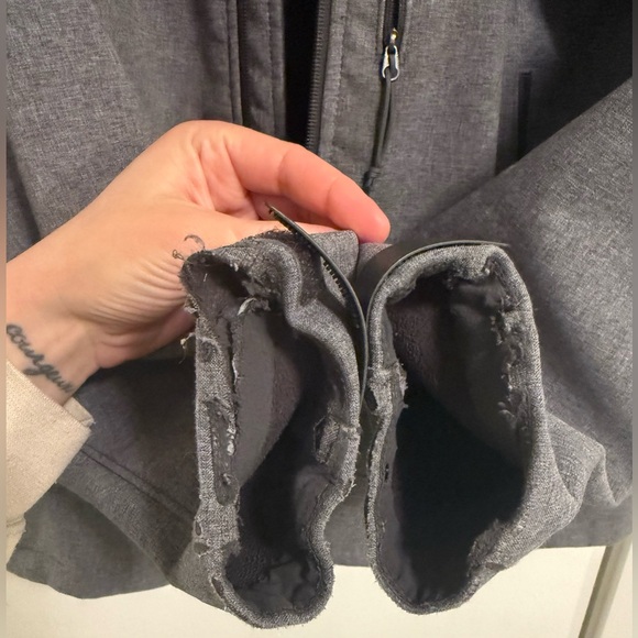 The North Face WindWall Softshell Jacket Men’s Medium Gray Fleece Lined - Picture 6 of 6